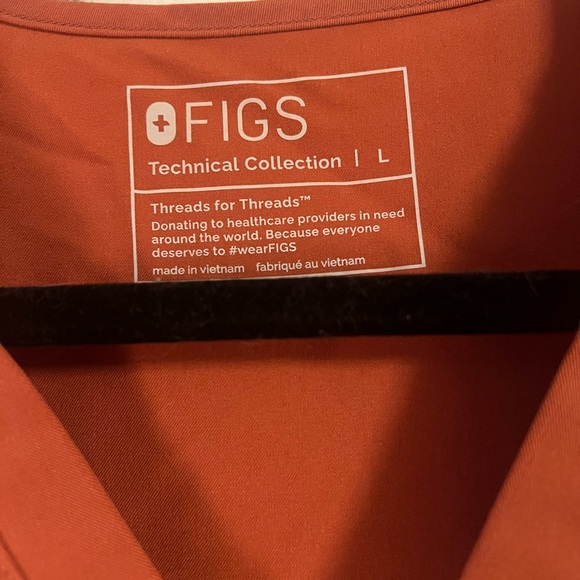 FIGS Scrub Top and Bottoms Terracotta NWOT - Picture 6 of 9